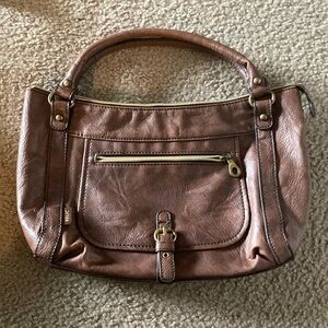 RELIC Large Satchel Purse Faux Brown Leather